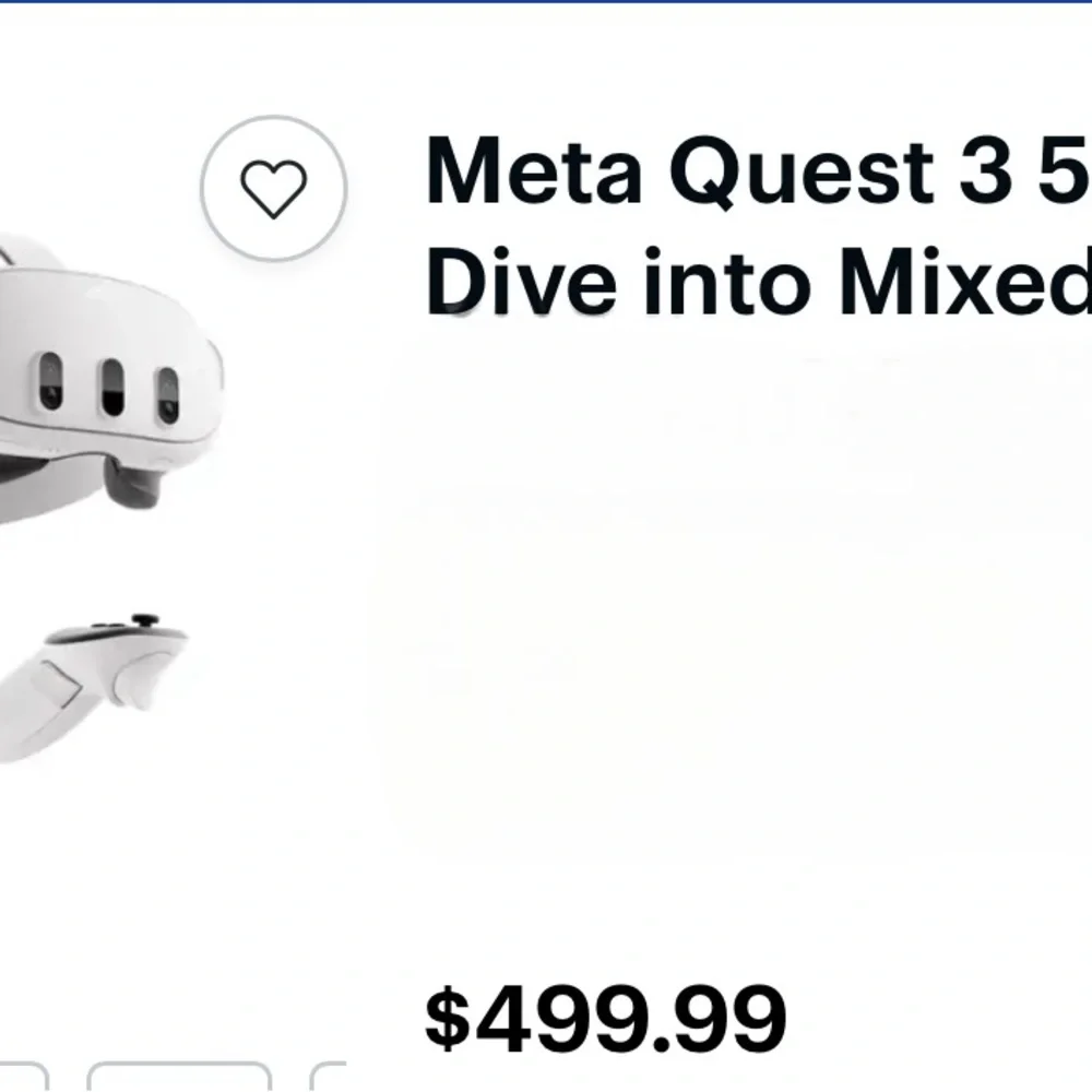Standalone White VR Headset with Ergonomic Design and Controllers